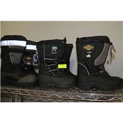 PAIR OF NEW WINTER BOOTS X 3
