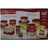 Image 1 : 40 PCS RUBBERMAID FOOD CONTAINER SET