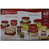 Image 1 : 40 PCS RUBBERMAID FOOD CONTAINER SET
