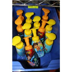 BIN OF CHILDRENS FOAMING HAND SOAP
