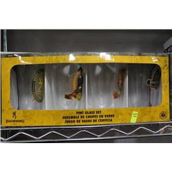 BROWNING PINT GLASS SET