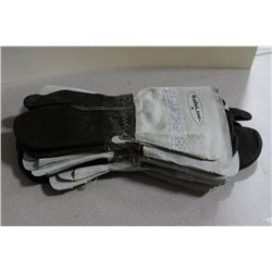 PACK OF 5 LEATHER WELDING MITTS
