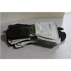 PACK OF 5 LEATHER WELDING MITTS