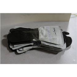 PACK OF 5 LEATHER WELDING MITTS