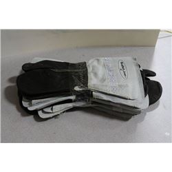 PACK OF 5 LEATHER WELDING MITTS