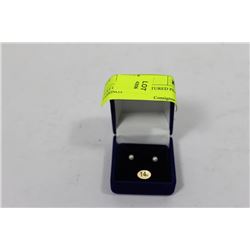 14 KT GOLD 4MM CULTURED PEARL EARRINGS