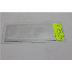 SILVER FOIL $50 US BANK NOTE