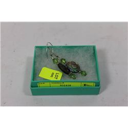 HANDCRAFTED ABALONE AND SAWORVSKI CRYSTAL EARRINGS