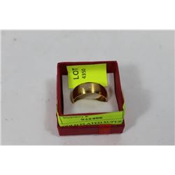 STEEL GOLD PLATED SUPERMAN RING