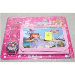 SOFIA THE FIRST CHILDRENS  WATCH AND WALLET