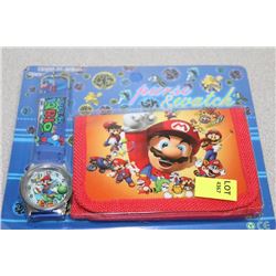 MARIO CHILDRENS WATCH AND WALLET
