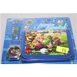 MARIO CHILDRENS WATCH AND WALLET
