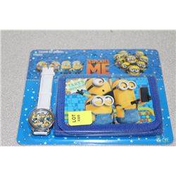 DESPICABLE ME CHILDRENS WATCH AND WALLET