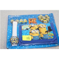 DESPICABLE ME CHILDRENS WATCH AND WALLET