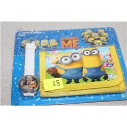 DESPICABLE ME CHILDRENS WATCH AND WALLET