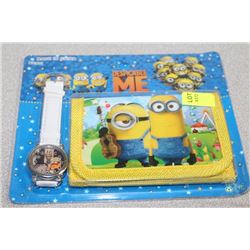 DESPICABLE ME CHILDRENS WATCH AND WALLET