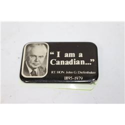 VINTAGE JOHN DIEFENBAKER ELECTIONS BUTTON