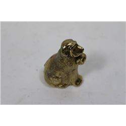 BRASS ST. BERNARD DOG BELL
