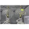Image 1 : PAIR OF SMALL CRYSTAL LAMPS