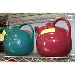 2 CERAMIC WATERING CANS