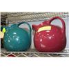 Image 1 : 2 CERAMIC WATERING CANS