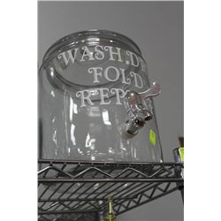 WASH DRY FOLD REPEAT   2 GALLON DRINKING CANISTER