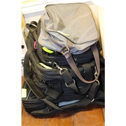 STACK OF LAPTOP BAGS