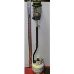 COLEMAN LAnTERN WITH STAND & BOTTLE