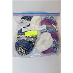 PACK OF 2 NORDIC SLIPPERS ( AS THEY COME )