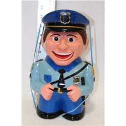 TALKING POLICE MAN COOKIE JAR