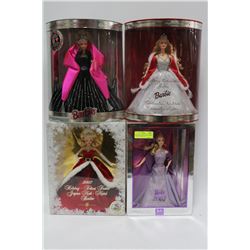 BRAND NEW COLLECTIBLE BARBIES NEW IN PACKAGE X4
