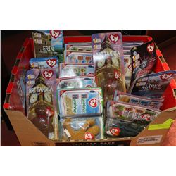 FLAT OF 19 TY PLUSH TOYS