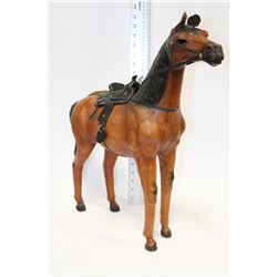 2' TALL LEATHER HORSE
