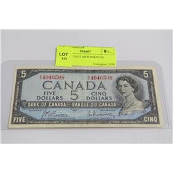 1954 FIVE DOLLAR BANKNOTE