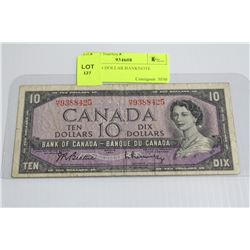 1954 TEN DOLLAR BANKNOTE