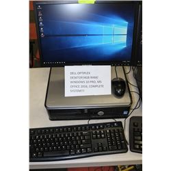 DELL OPTIPLEX BUSINESS SERIES/ 4GB/ WIN 10 PRO