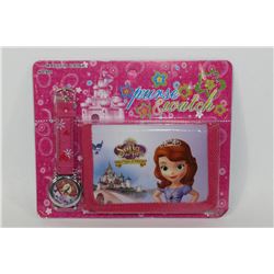 SOPHIA THE FIRST WALLET & WATCH SET