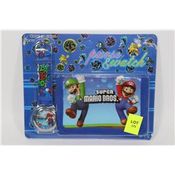 MARIO BROTHERS WATCH & WALLET SET