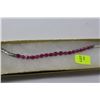 Image 1 : STERLING SILVER 13.5G 7 " RUBY BRACELET