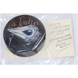 ALES HEMSKY AUTOGRAPHED PUCK GUARANTEED
