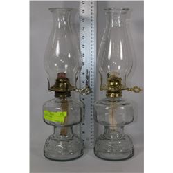 2 COAL OIL LAMPS