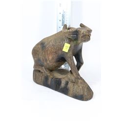 HAND CARVED TEAK WATER BUFFALO