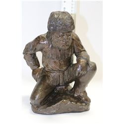 VINTAGE FLORENTINE ART STUDIO OF A TRAPPER