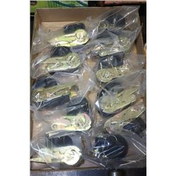 FLAT OF WRAP AROUND RATCHET STRAPS