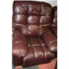 Image 4 : MAROON LEATHER LA-Z-BOY SOFA SET