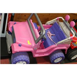 FISHER PRICE PINK POWER WHEELS JEEP