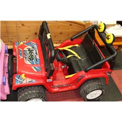 POWER WHEELS JEEP WITH CHARGER