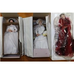 3 ASSORTED PORCELIAN DOOLS