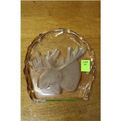 ESTATE GLASS MOOSE ORNAMENT