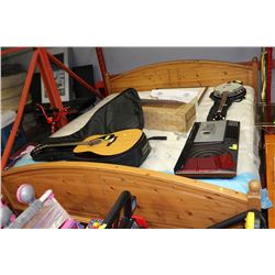 KNOTTY PINE KING SIZE BEDFRAME (MATTRESS NOT INC.)